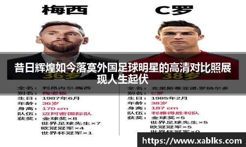 昔日辉煌如今落寞外国足球明星的高清对比照展现人生起伏